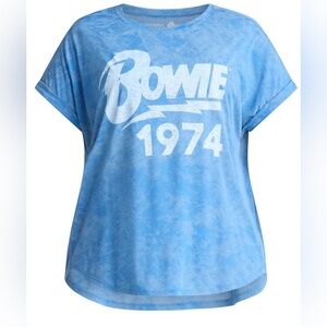 Terra & Sky Women's Plus David Bowie Graphic Tee